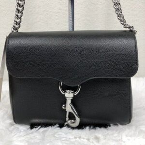 Rebecca Minkoff Mini Stella Black Leather Crossbody Bag
